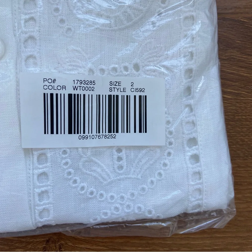 J. Crew - Garçon classic shirt in eyelet linen - Size 2 - Item Cl592 - NWT - Picture 9 of 10